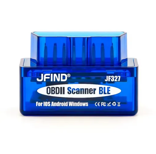 Kit Scanner OBD2 Bluetooth 5.1 JF327 + Cabo 3 em 1 para Moto Honda 6Pin e Yamaha 3Pin/4Pin