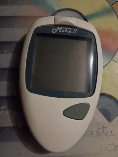 medidor de glicose OKmeter Match II.