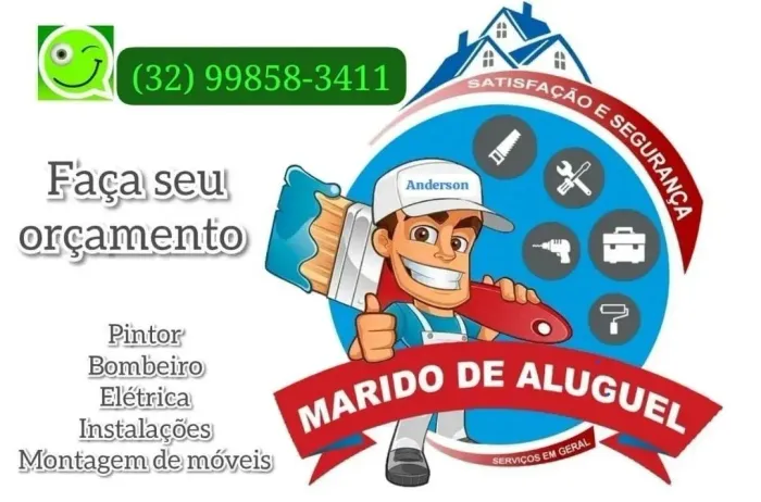 Pintor, Eletricista, Bombeiro Hidráulico,  montador de móveis,  Marido de aluguel em ge