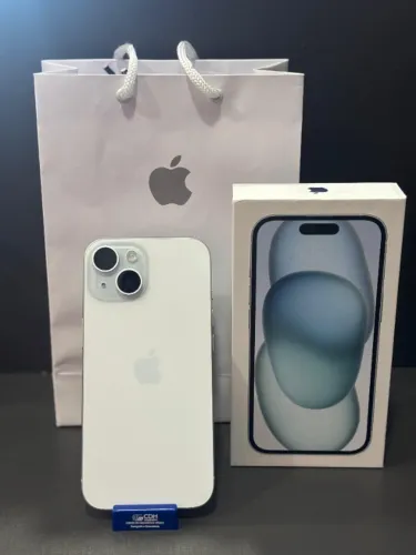 iPhone 15 128GB Branco - Bateria 87% - Garantia de 90 Dias