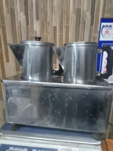 Cafeteira industrial,café e leite,em inox 110 v