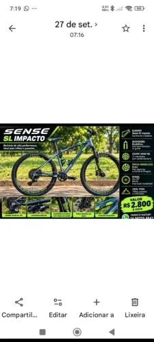 Bicicleta sense impacto - aro 29 - SRAM NX - rockshox