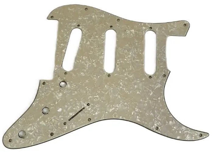 Escudo Vintage White Pearl Stratocaster para floyde rose