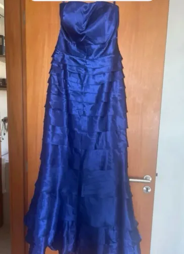 Vestido de festa azul royal
