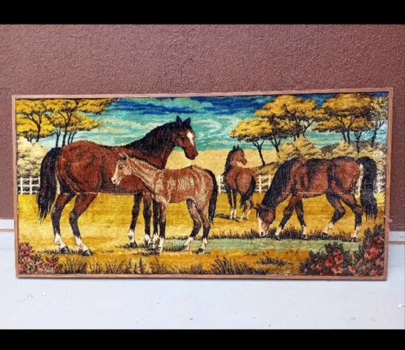 Belíssimo quadro de cavalos 