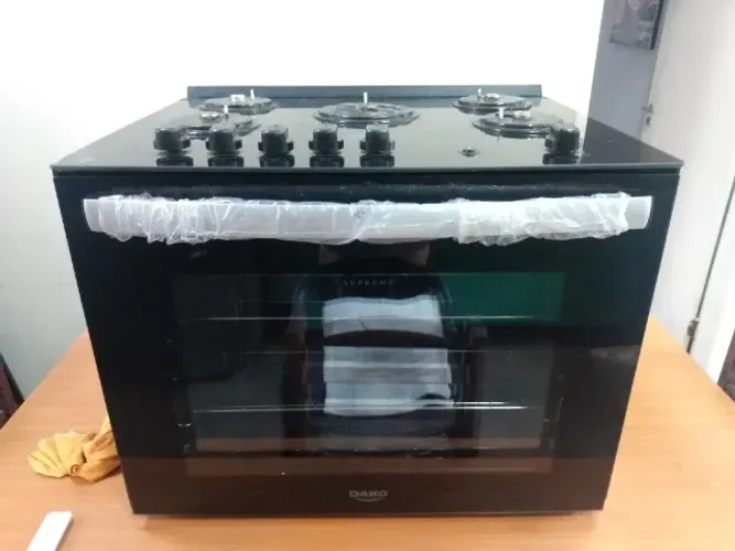 Fogao 5 bocas Dako base de vidro - funcionando perfeitamente
