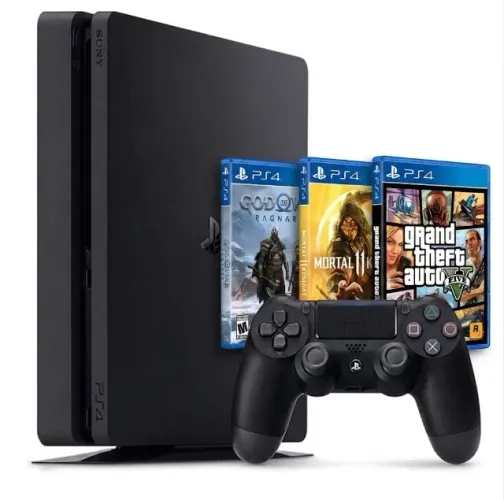 Sony PlayStation 4 slim 1TB + 3 jogos