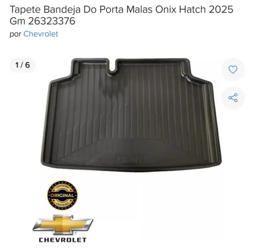 Bandeja porta Malas Onix 2020 em diante