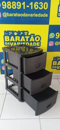 MEGA PROMOÇÃO DE GAVETEIRO RATAM 3 GAVETAS
