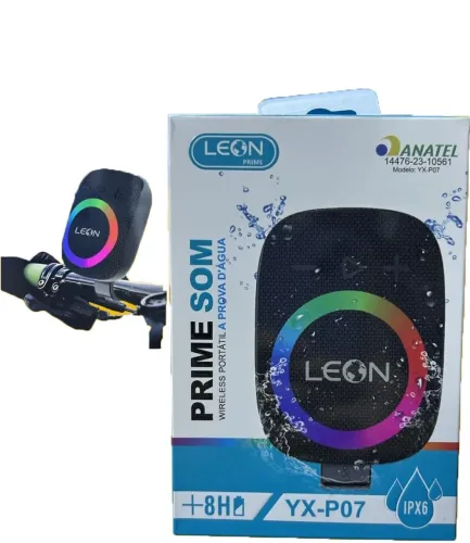 Caixa de Som Bluetooth LEON Prime YX-P07 para Bike <br>