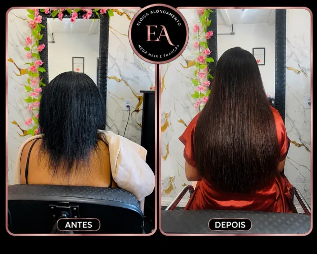 Fazemos colocação e manutenção de mega hair