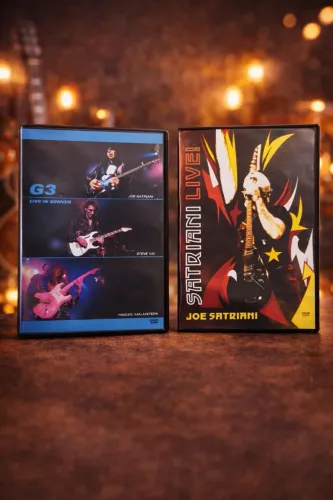Kit dvds joe satriani steve vai e malmsteen
