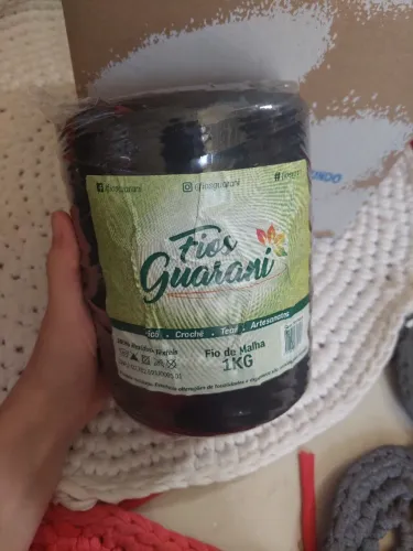 Fio de Malha Residual 1kg- Preto - Fios Guarani