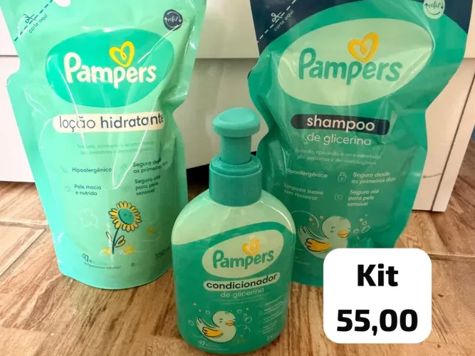 Shampoo/condicionador/hidratante Pampers