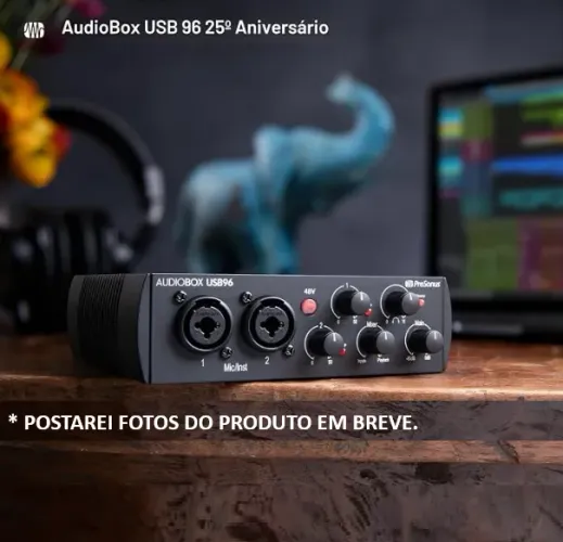 Interface de áudio USB PreSonus AudioBox 96 (Edição 25º aniversário) + Softwares
