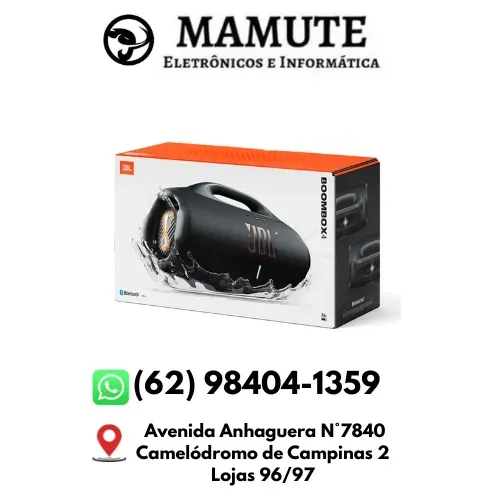 Boombox 4 Jbl Caixa De Som Bluetooth 210w Prova D'água Preto