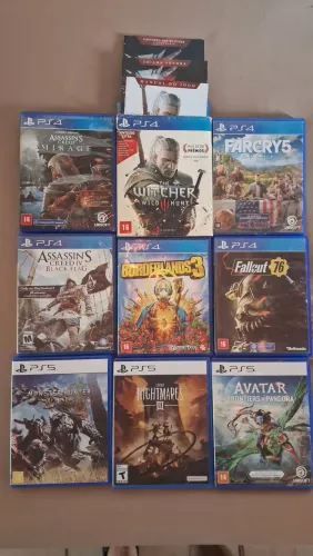 Jogos de PS4/5 valores na descrição