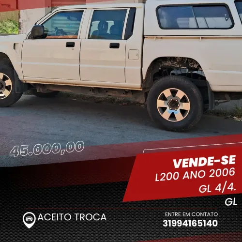 Mitsubishi L200 GL 2.5 4X4 CD Diesel 2006