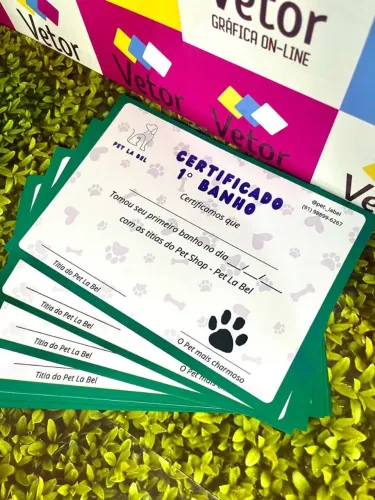 Impressão de certificado