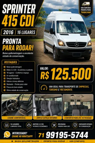 Mercedes-Benz Sprinter 415 Van Standard T.b. 2.2 Dies. 2016
