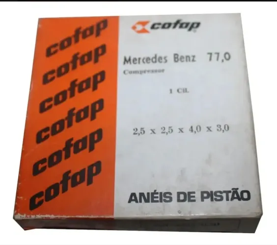 Anel Compressor Ar Mercedes Benz 352/352a Jogo 1cil Cofap Diâmetro do Cilindro 77,00