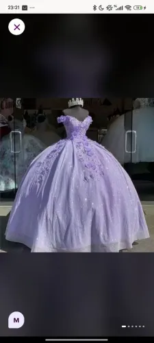 Vestido 15 anos lilás