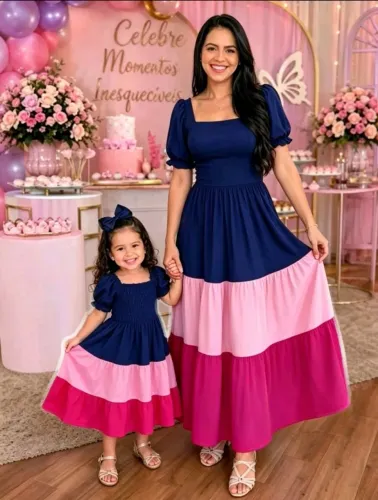 Vestido mãe e filha 