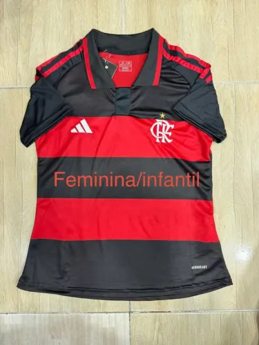 Camiseta do Flamengo Feminino e Infantil