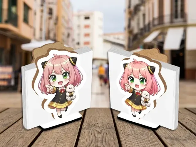 Kit 10 Porta Guardanapo Enfeite de Mesa ANYA FORGER, do anime Spy family