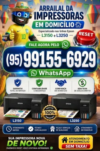 Reset das almofadas e Reset de impressoras em domicílio