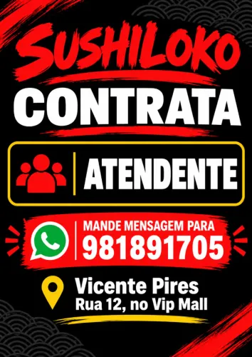VAGA PARA ATENDENTE
