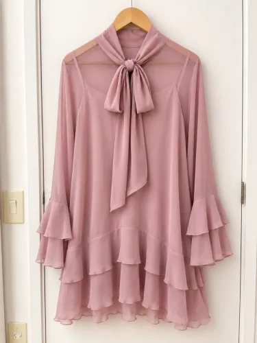 Vestido rosé 