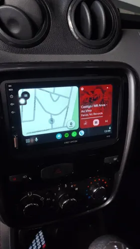 Multimídia carplay 9 polegadas, nova com GPS aplicativos espelhamento sem fio com celular.