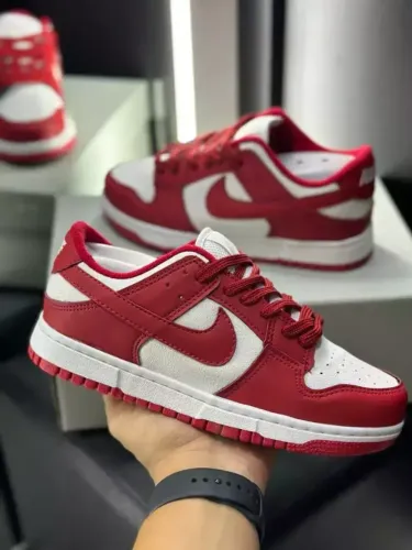Tênis Nike Dunk Low Unissex Linha Luxo Cor: Vermelho - Disponível 34 AO 43