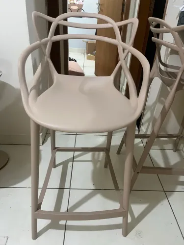 Kit com 2 banquetas altas modernas