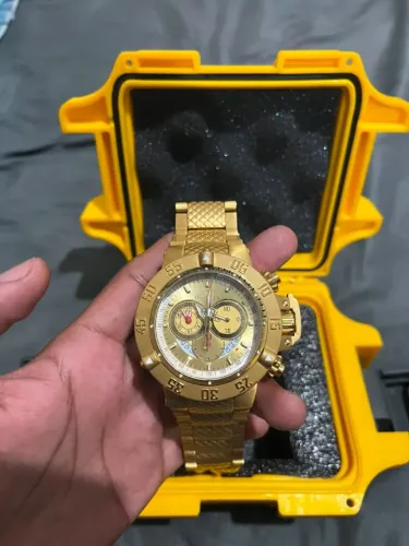 Relógio Invicta Subaqua Original Dourado 