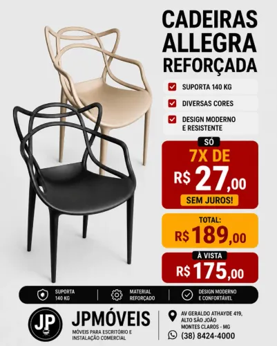 Cadeira Allegra Reforçada