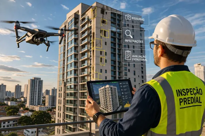 Inspeção predial com Drone