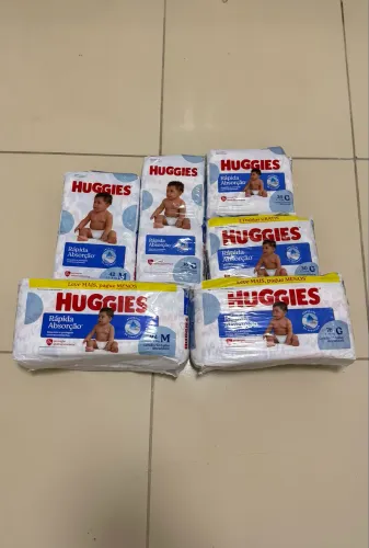 Fraldas Huggies Rápida Absorção
