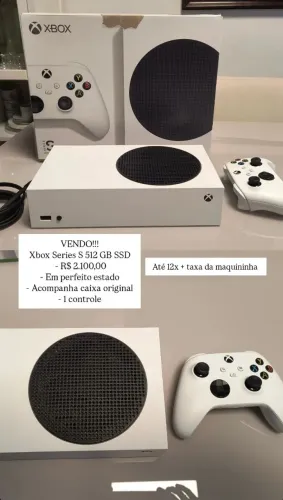 Xbox Series S 512 GB SSD 1 controle / caixa original / parcelo na maquininha / impecável