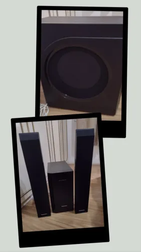 subwoofer Kelton passivo e caixas satélite para home theater em ótimo estado