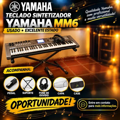 Teclado Sintetizador Yamaha MM6