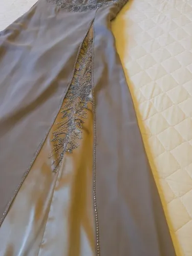 Vestido longo tomara-que-caia prata