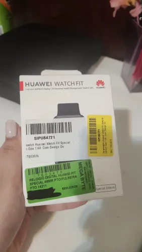 Smartwatch Huawei Watch Fit 3 Tela Amoled De 1,82 Preto