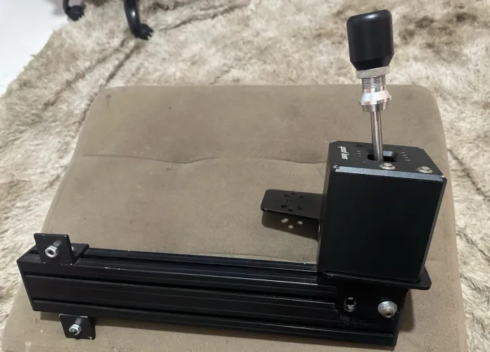 Câmbio simjack 6+R + suporte de cambio para cockpit de aluminio