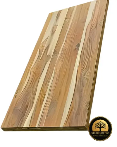Bancada em madeira pinus 90 cm x 60 cm x 5 cm com mãos francesas e instalação