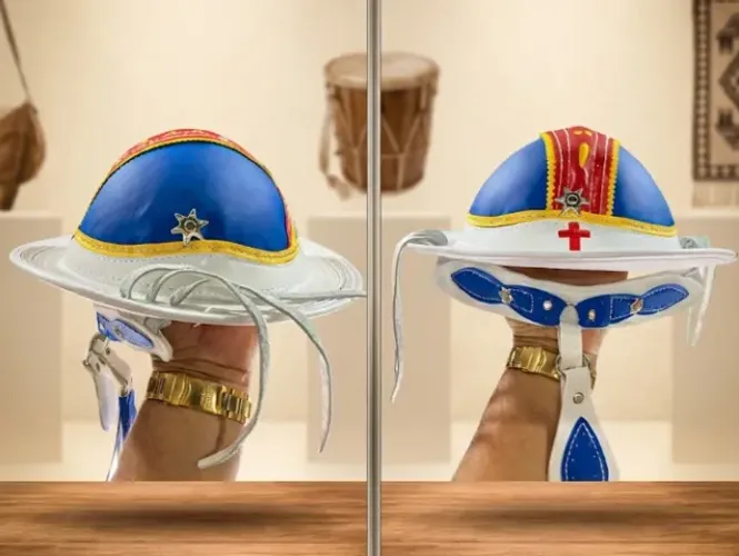 Chapéu em couro legitimo Dominguinhos bandeira Pernambuco