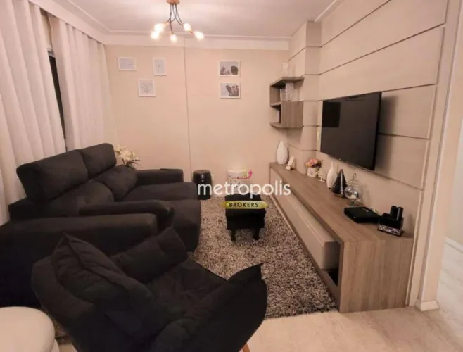 Apartamento com 3 dormitórios para alugar, 119 m² por R$ 5.800,00/mês - Casa Branca - Sant