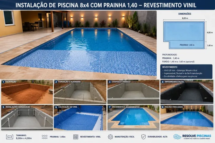 Piscina de vinil 20.000