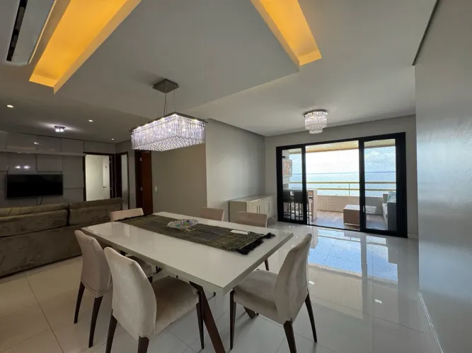 Apartamento Mobiliado na Ponta Negra - Vista para o Rio, 125m² | Solar da Praia